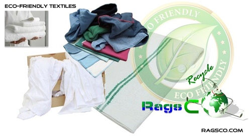 White Recycled T-Shirt Rags - 100% Cotton Cleaning Rags - 8x25 lbs